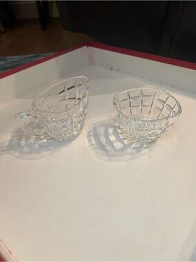 Bohemia Crystal Creamer & Sugar Bowl Set